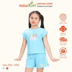 BST Mùa Hạ - Bộ Đùi Tay Ngắn Cotton Mỹ Bé Gái Cao Cấp - 025 5155