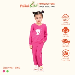 BST Mùa Đông - Đồ Bộ Tay Dài Cotton Mỹ Bé Gái Cao Cấp - 023 6018