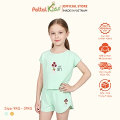 BST Mùa Hạ - Bộ Đùi Tay Ngắn Cotton Mỹ Bé Gái Cao Cấp - 025 2048