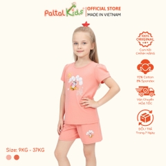 BST Mùa Xuân - Bộ Đùi Tay Ngắn Cotton Mỹ Bé Gái Cao Cấp - 025 2043