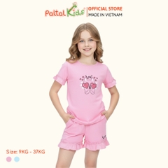 BST Mùa Xuân - Bộ Đùi Tay Ngắn Cotton Mỹ Bé Gái Cao Cấp - 025 2038