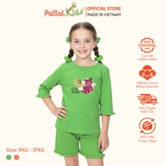 BST Mùa Thu - Bộ Đùi Tay Lỡ Cotton Mỹ Bé Gái Cao Cấp - 025 2073