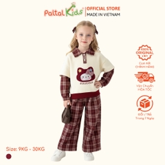 BST Mùa Đông - Đồ Bộ Tay Dài Nỉ 2 Da Bé Gái Cao Cấp - 223 6057