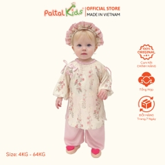 Set Áo Dài Thêu Hoa Cách Tân Kèm Phụ Kiện Bé Gái Cao Cấp - 533 6079