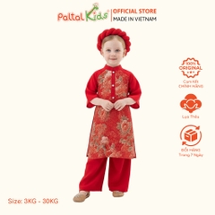 Set Áo Dài Lụa Mẫu Đơn Cách Tân Kèm Phụ Kiện Bé Gái Cao Cấp - 533 6094