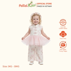 Set Yếm Trung Hoa Thêu Hoa Kèm Phụ Kiện Cách Tân Bé Gái Cao Cấp - 533 6076