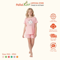 Đồ Bộ Đùi Hình In 3 Chú Thỏ Cotton Mỹ Bé Gái Cao Cấp - 025 2160