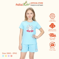 Đồ Bộ Đùi Cơ Bản Cotton Mỹ Bé Gái Cao Cấp - 025 5164 - Size 14
