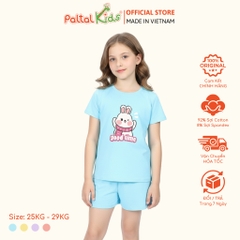 Đồ Bộ Đùi Cơ Bản Cotton Mỹ Bé Gái Cao Cấp - 025 5163 - Size 13