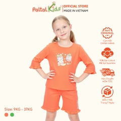 BST Mùa Thu - Bộ Đùi Tay Lỡ Cotton Mỹ Bé Gái Cao Cấp - 025 5196