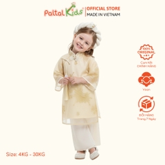 Set Áo Dài Voan Khổng Tước Cách Tân Kèm Mấn Bé Gái Cao Cấp - 533 6117