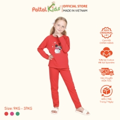 BST Mùa Đông - Đồ Bộ Tay Dài Cotton Mỹ Bé Gái Cao Cấp - 023 6037