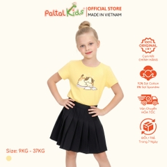 Áo Thun Cotton Mỹ Hình In Mèo Bé Gái Cao Cấp - 020 1387