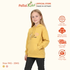 Áo Hoodie Cotton Melan Hình In Động Vật Cute Bé Gái Cao Cấp  - 191 4009