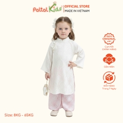 Set Áo Dài Gấm Mềm Cách Tân Bé Gái Cao Cấp - 533 6122