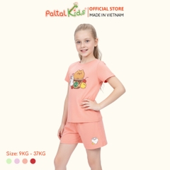 Đồ Bộ Đùi Cơ Bản Cotton Mỹ Bé Gái Cao Cấp - 025 5160 - Size 10