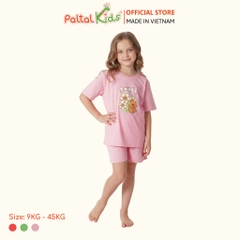 Đồ Bộ Đùi Form Rộng Hình In Capybara Cotton Mỹ Bé Gái Cao Cấp - 025 2159