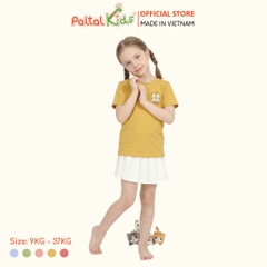 Áo Thun Cotton Melan 4 Chú Mèo Bé Gái Cao Cấp - 190 1409