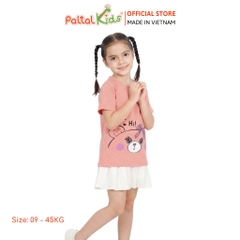 Áo Thun Cotton Melan Hình In Gấu Bé Gái Cao Cấp - 190 1410
