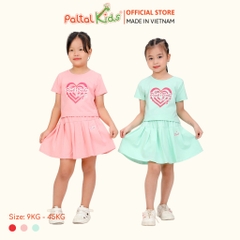 Set Áo Mix Chân Váy Cotton Mỹ Cao Cấp - 022 9203