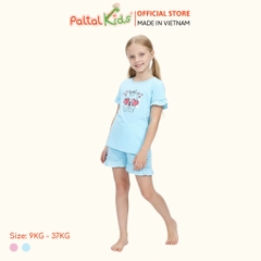 BST Mùa Xuân - Bộ Đùi Tay Ngắn Cotton Mỹ Bé Gái Cao Cấp - 025 2038