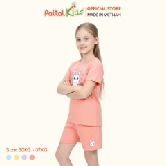 Đồ Bộ Đùi Cơ Bản Cotton Mỹ Bé Gái Cao Cấp - 025 5164 - Size 14