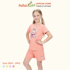 Đồ Bộ Đùi Cơ Bản Cotton Mỹ Bé Gái Cao Cấp - 025 5163 - Size 13