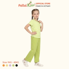 Đồ Bộ Dài Áo Dây Rút Cotton Viscose Bé Gái Cao Cấp - 023 6073