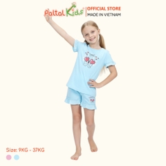 BST Mùa Xuân - Bộ Đùi Tay Ngắn Cotton Mỹ Bé Gái Cao Cấp - 025 2038