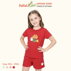 Đồ Bộ Đùi Cơ Bản Cotton Mỹ Bé Gái Cao Cấp - 025 5160 - Size 10