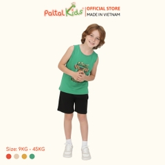 Đồ Bộ Đùi Sát Nách Hình In Nhiệt Cotton Borib Bé Trai Cao Cấp - 225 2127