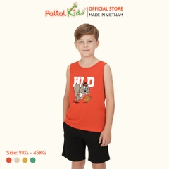 Đồ Bộ Đùi Sát Nách Hình In Nhiệt Cotton Borib Bé Trai Cao Cấp - 225 2126