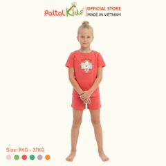Đồ Bộ Đùi Hình In 3 Chú Thỏ Cotton Mỹ Bé Gái Cao Cấp - 025 2160