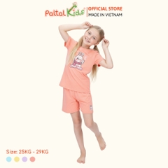 Đồ Bộ Đùi Cơ Bản Cotton Mỹ Bé Gái Cao Cấp - 025 5163 - Size 13