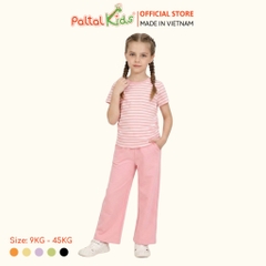 Đồ Bộ Dài Áo Dây Rút Cotton Viscose Bé Gái Cao Cấp - 023 6073