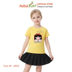 Áo Thun Cotton Mỹ Hình In Công Chúa Bạch Tuyết Bé Gái Cao Cấp - 020 1417