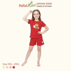 Đồ Bộ Đùi Cơ Bản Cotton Mỹ Bé Gái Cao Cấp - 025 5160 - Size 10