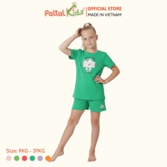 Đồ Bộ Đùi Hình In 3 Chú Thỏ Cotton Mỹ Bé Gái Cao Cấp - 025 2160