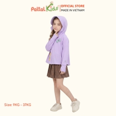 Áo Khoác Croptop Poly Chống Nắng Hình In Gấu Vàng Bé Gái Cao Cấp - 311 4034