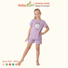 Đồ Bộ Đùi Hình In 3 Chú Thỏ Cotton Mỹ Bé Gái Cao Cấp - 025 2160