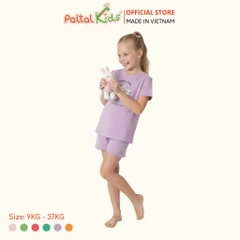 Đồ Bộ Đùi Hình In 3 Chú Thỏ Cotton Mỹ Bé Gái Cao Cấp - 025 2160