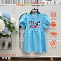 Đầm Babydoll Tay Phồng Cotton Mỹ Cao Cấp - 02C 8034