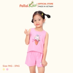 BST Mùa Hạ - Bộ Đùi Tay Ngắn Cotton Mỹ Bé Gái Cao Cấp - 025 2063