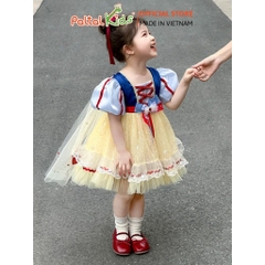 HALLOWEEN 2025 - Đầm Công Chúa Bạch Tuyết Bé Gái Cao Cấp