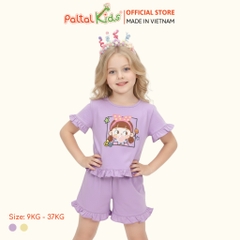 BST Mùa Xuân - Bộ Đùi Tay Ngắn Cotton Mỹ Bé Gái Cao Cấp - 025 2033