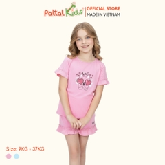 BST Mùa Xuân - Bộ Đùi Tay Ngắn Cotton Mỹ Bé Gái Cao Cấp - 025 2038