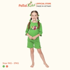 BST Mùa Thu - Bộ Đùi Tay Lỡ Cotton Mỹ Bé Gái Cao Cấp - 025 2073