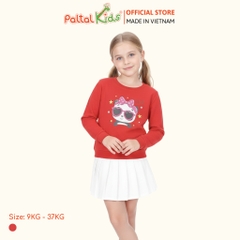 Áo Sweater Cotton Borib Bé Gái Cao Cấp - 020 1376