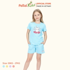 Đồ Bộ Đùi Cơ Bản Cotton Mỹ Bé Gái Cao Cấp - 025 5164 - Size 14