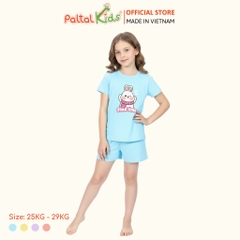 Đồ Bộ Đùi Cơ Bản Cotton Mỹ Bé Gái Cao Cấp - 025 5163 - Size 13